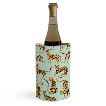 Cat Coquillette Tiger Collection Mint Orange Wine Chiller - Deny Designs