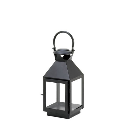 Black Mini-Lantern Tea Light Holder