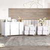 Modern Mirrored 6-Drawer Dresser with 2 Bedside Tables, 3-Piece Storage Cabinet Set for Bedroom, Living Room, or Entryway – The Pop Home - 2 of 4