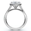 Pompeii3 Certified 3Ct Pear Shape Diamond Engagement Ring 14k Gold or Platinum Lab Created - 2 of 4