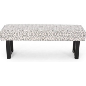 TiramisuBest Handcrafted Mango Wood Bench – Rustic Boho Dining Bench, Natural Wood Finish & Eco-Friendly Design - 1 of 4
