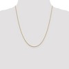 Black Bow Jewelry 1.2mm 10k Yellow Gold Diamond Cut Loose Rope Chain Necklace - 2 of 4