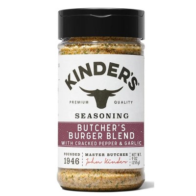 Kinders Butchers Burger Blend Seasoning, 9 Ounce (Bulk Size)