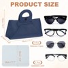 Unique Bargains PU Leather Waterproof Multi-Function Eyeglass Case with handle 7.1" x 3.3" - 2 of 4