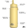 Hydrapeak 20oz Kids Stainless Steel Leak Proof Water Bottle with Straw Lid and Flexible Handle - 2 of 4