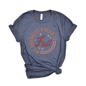 Simply Sage Market Women's My Favorite Color Is Fall Circle Short Sleeve Graphic Tee - 1 of 2