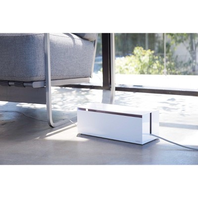 White ABS Plastic Lidded Cable Storage Box