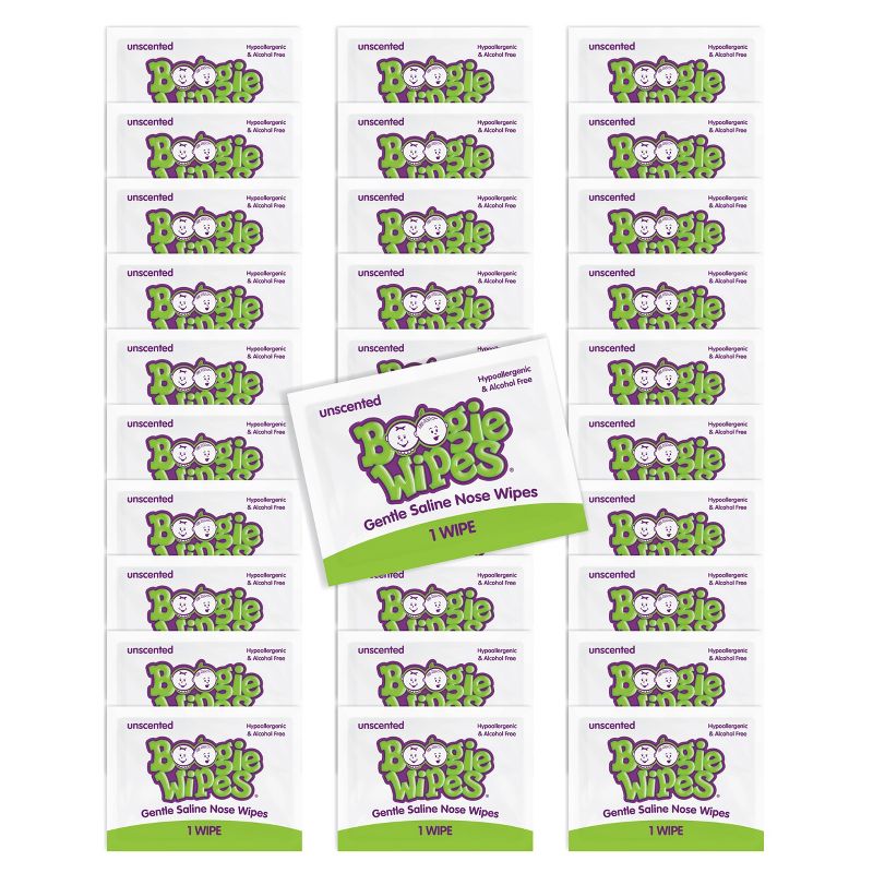 Boogie Wipes Unscented Gentle Saline Nose Wipes - 30ct, 6 of 9