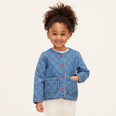 Toddler Quilted Denim Jacket - kate spade new york x Target Medium Blue