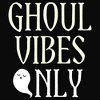 Juniors Womens Lost Gods Halloween Ghoul Vibes Only Cowl Neck Sweatshirt - 2 of 4