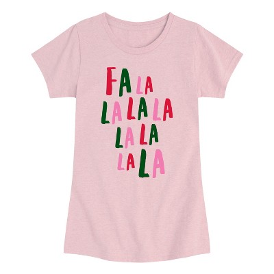 Girls' - Instant Message - Fa La La Fitted Short Sleeve Graphic T-Shirt