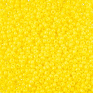 John Bead Czech Glass Seed Beads 10/0 Vial Terra Intensive Yellow, 22g - 1 of 2
