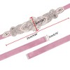INSPIRE CHIC Women XW54 Rhinestone Bead Decor Satin Ribbon Wedding Belt - 3 of 4