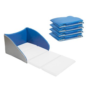 ECR4Kids Naptime Privacy Partition, Blue/Grey, 5-Pack - 1 of 4