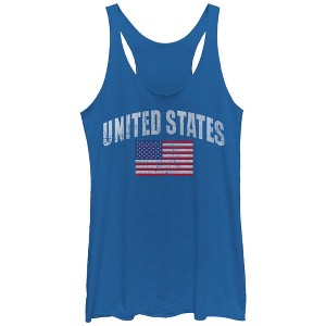 Women's Lost Gods Classic USA Flag Racerback Tank Top - 1 of 3