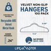 Lifemaster Velvet Non-Slip Hangers (Gray) - 2 of 4