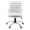 Sapphtopaz Adjustable Office Chair with Wheels, Ergonomic Mesh Swivel Chair with Metal Base and Armrest, Computer Gaming Chair for Office - 4 of 4