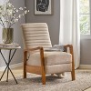 Lyngins Modern Wood Hand Recliner Chair with High Back & Footrest,Accent Club Chair for Living Room,Bedroom - 2 of 4