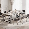 Homhougo Dining Table for 8 People, 71-inch Rectangular Wood Kitchen Table with Strong Metal Frame, Industrial Large Long Dining Room Table - 4 of 4