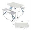 Jojoka 3-in-1 Kids Table and Chair Set with Double-Sided Blackboard, Storage Drawer, Toddler Activity Desk & Chairs, Natural Finish - 2 of 4