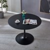 TiramisuBest Bar Table Set with Power Outlet, Bar Table and Chairs Set, 4 Piece Dining Table Set, Industrial Breakfast Table Set, with Black - 3 of 4