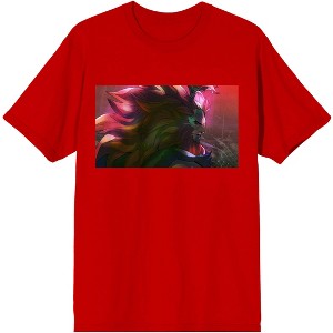 Men's Street Fighter V Akuma Character Men's Red Short Sleeve Graphic Tee - 1 of 3