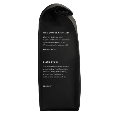Kick Ass Organic Dark Roast Whole Bean Coffee - 10oz