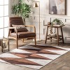 Nuloom Isolde Diamond Pet Friendly Machine Washable Area Rug, 4' x 6', Brown - 2 of 4