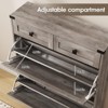 Freestanding Shoe Storage Cabinet with Drawers & Legs - 4 of 4