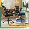 Mesh Office Chair for Home & Gaming with Flip-Up Arms, Adjustable Lumbar Support and Tall Back - Height-Adjustable, Black - 4 of 4