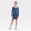Girls' Long Sleeve Knit Dress - art class™ - 3 of 3