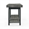 Pomona Metal and Reclaimed Wood Bench Slate Gray - Alaterre Furniture - 4 of 4