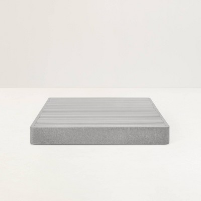 Queen Size Gray Fabric Box Foundation