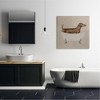 Stupell Industries Dachshund Dog Vintage Bathtub, 30" x 30" - 2 of 4