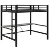 YOOCOZZ Metal Gaming Loft Bed with Desk, USB Ports and Remote LED Light - 4 of 4