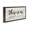 Stupell Industries This Is Us & Our Dog Phrase, 31" x 14" - 3 of 4