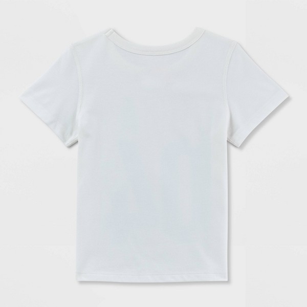 Playera adaptativa de manga corta para niño pequeño, gráfica del 4 de julio EE. UU. - Cat & Jack™ crema 2