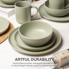 12-Piece Stoneware Dinner Plate and Bowl Set Stackable Matte Glaze 4-Person Kitchenware - 4 of 4