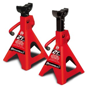 Powerbuilt 2 Piece 2-Ton (4,000 Pounds) Jack Stands - 1 of 2