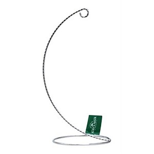 Kurt Adler Twisted Metal Ornament Stand – Elegant Display Holder for Ornaments, Silver 8" - 1 of 1