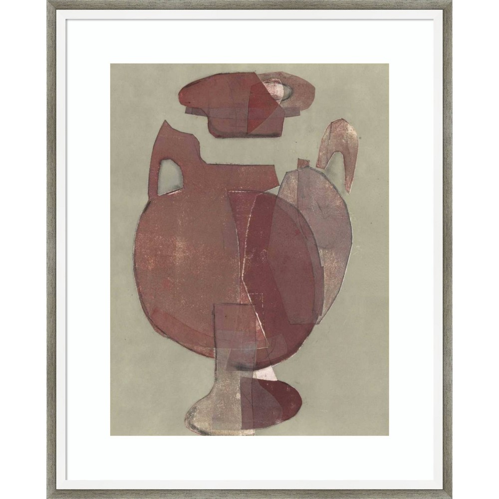 Photos - Other Decoration Amanti Art 17"x21" Abstract Vessel I by Rob Delamater Wood Framed Wall Art Print: Modern Style, Lithograph, Hardwood Frame,