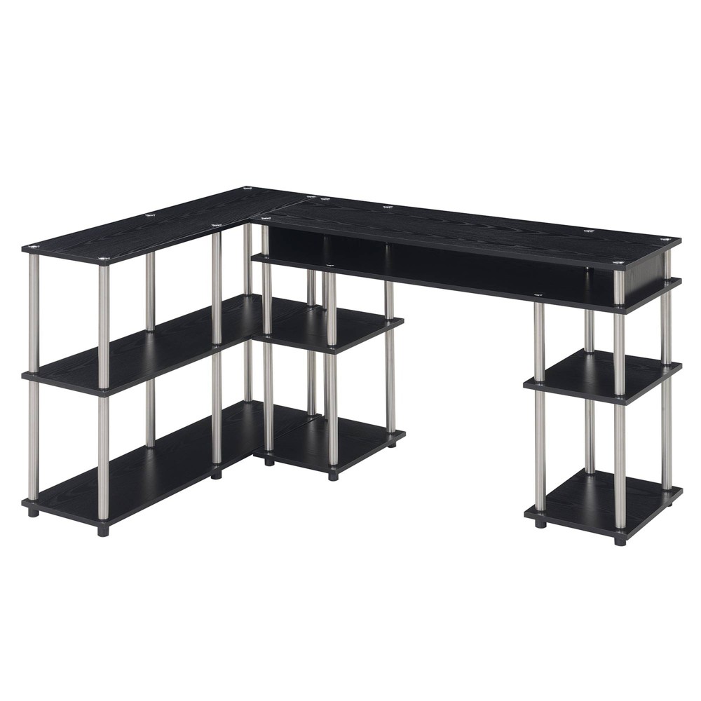 Photos - Dining Table Breighton Home Designs2Go No Tools Desk and Console Table Set Black