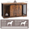 GOTGELIF Multi-Functional 61" Wooden Dog Kennel Double Dog Crate Furniture for 2 Large Dogs - 2 of 4