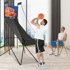 Costway Foldable Single Shot Basketball Arcade Game W/Electronic Scorer 3 Basketballs - 3 of 4