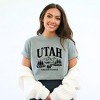 Simply Sage Market Women's Utah Forest Scene Short Sleeve Garment Dyed Tee - 2 of 4