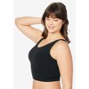 Comfort Choice Women's Plus Size Longline Ribbed Leisure Bra - 4 of 4