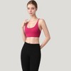Anna-Kaci Active Women's Strappy Back Sports Bra with Scoop Neck and Crisscross Detailing - 2 of 4