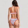 Anna-Kaci Women's Two Piece Bikini Set with Floral Print and Contrast Trim Scoop Neck and High Leg Bottoms - 4 of 4