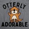 Otterly Adorable Baby Bodysuit Funny Sarcastic Cute Otter Graphic Jumper For Infants - Crazy Dog Baby Bodysuit - 2 of 4