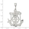 Black Bow Jewelry Men's Sterling Silver Mariner's Crucifix Pendant, Large or X-Large - 4 of 4